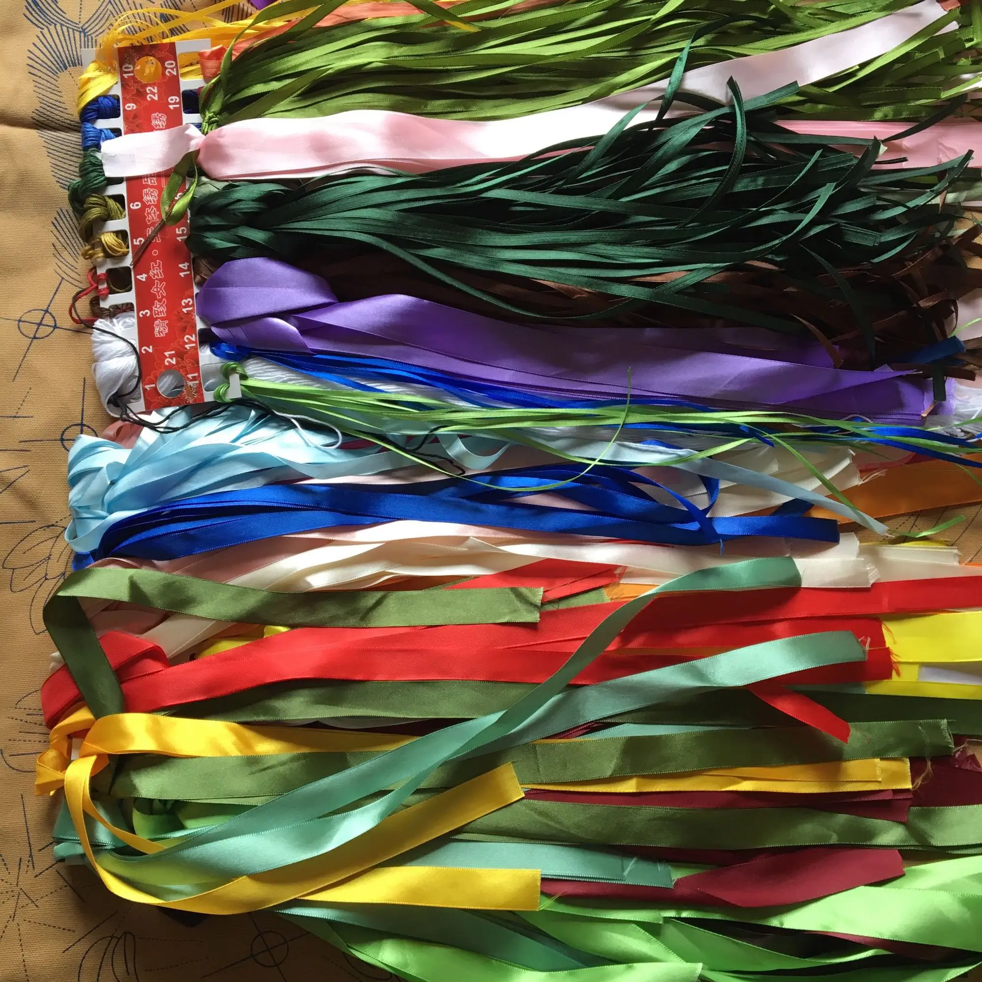 3D необработанные узоры для вышивки DIY наборы ленточки ручной работы