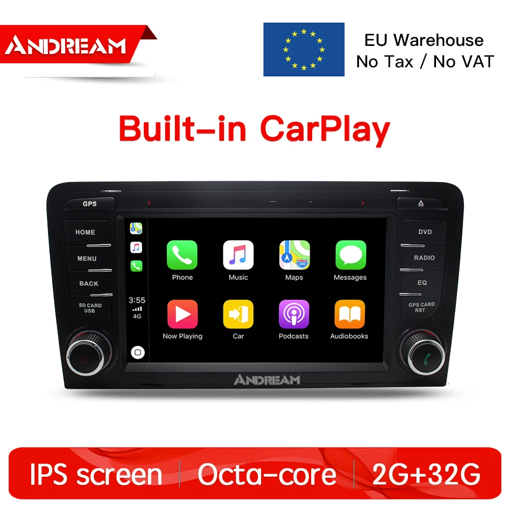 Android8.1 восьмиядерных процессор 2 ГБ + 32G встроенный CARPLAY автомобильный DVD плеер gps