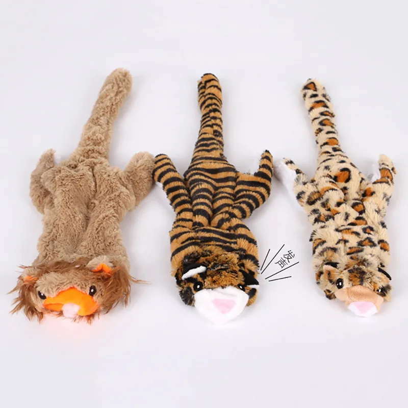 1PC Soft Fleece Bite Assistance Squeak Toys for Dog Accessories Animal Pattern Chew Durability Pet | Дом и сад