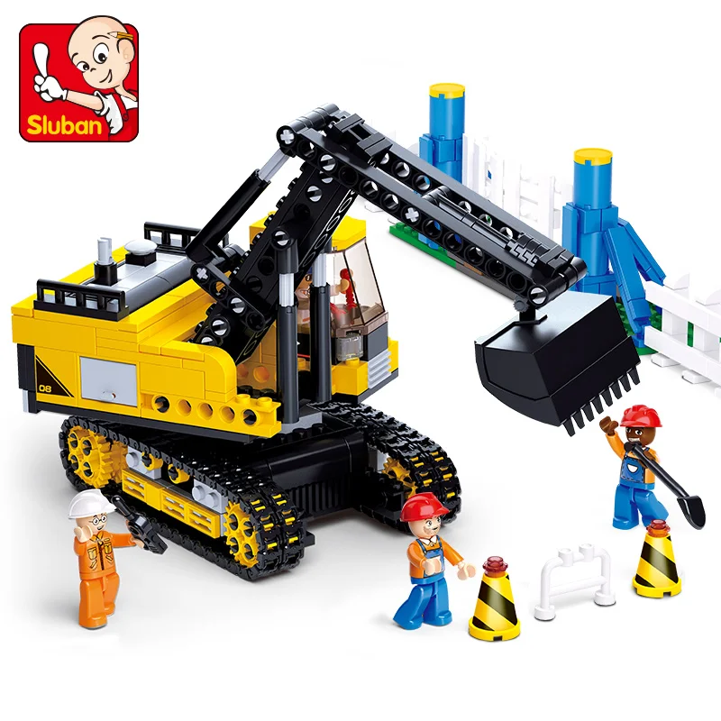 Sluban модель здания совместима с B0551 614 шт модели наборы Классические игрушки хобби