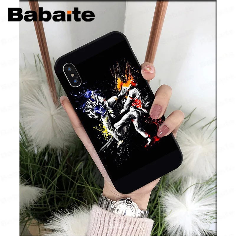 A3 Babaite Kungfu тхэквондо черный мягкий ТПУ чехол для телефона чехол для Apple iPhone 7 8 6 6S Plus X XS MAX 5 5S SE XR чехол - Цвет: A3