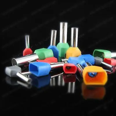 

1000pcs 12 AWG 4.0mm Pre-Insulated Terminals Wire Ferrules End Sleeve TE4012
