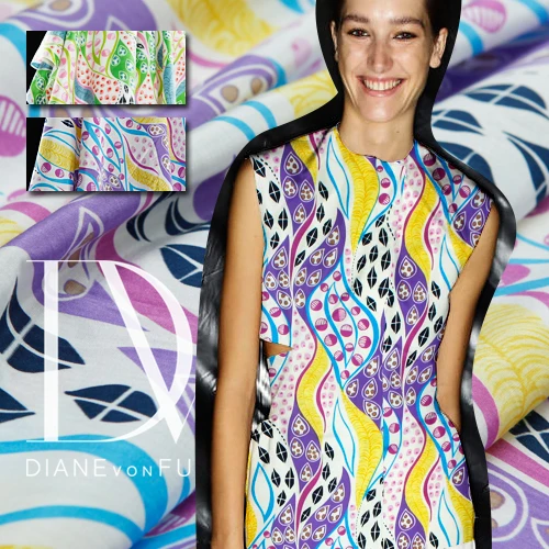 Ткань из смесового шелка и хлопка-шелковая ткань свежий цветочный принт