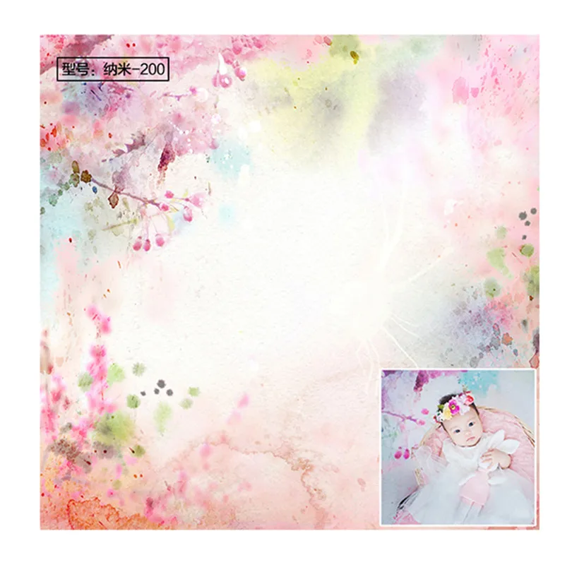 Vinyl Photography background Newborn Photo backdrop Floor drop Props Floral Pattern Photo Layer