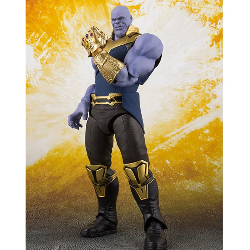 Figuarts Мстители Бесконечная война танос Доктор Стрэндж Железный человек паук звезда нагрузка пантера Капитан Америка фигурка
