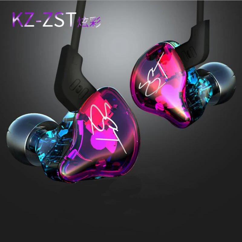 KZ ZS5/Знч 2DD + 2BA Гибридный в ухо наушник Hi-Fi DJ монитор Кроссовки Спортивная Шум
