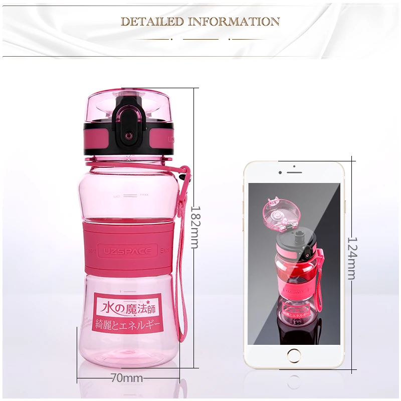 UZSPACE Infuser бутылка для воды флип топ с герметичной крышкой одним кликом открытым