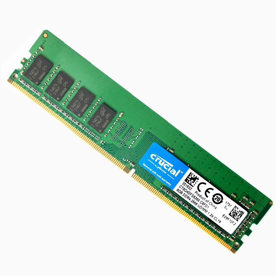 Оперативная память Crucial 8 ГБ 4 16 ОЗУ ddr4 2133 МГц 2400 2666 288 Pin для настольного