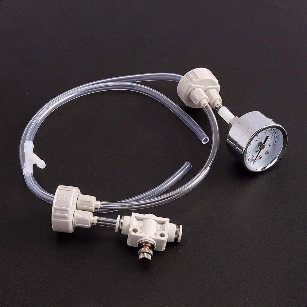 1 компл. Белый аквариум DIY CO2 система генератора комплект с регулировкой давления воздуха водное растение Аквариум Co2 клапан диффузор
