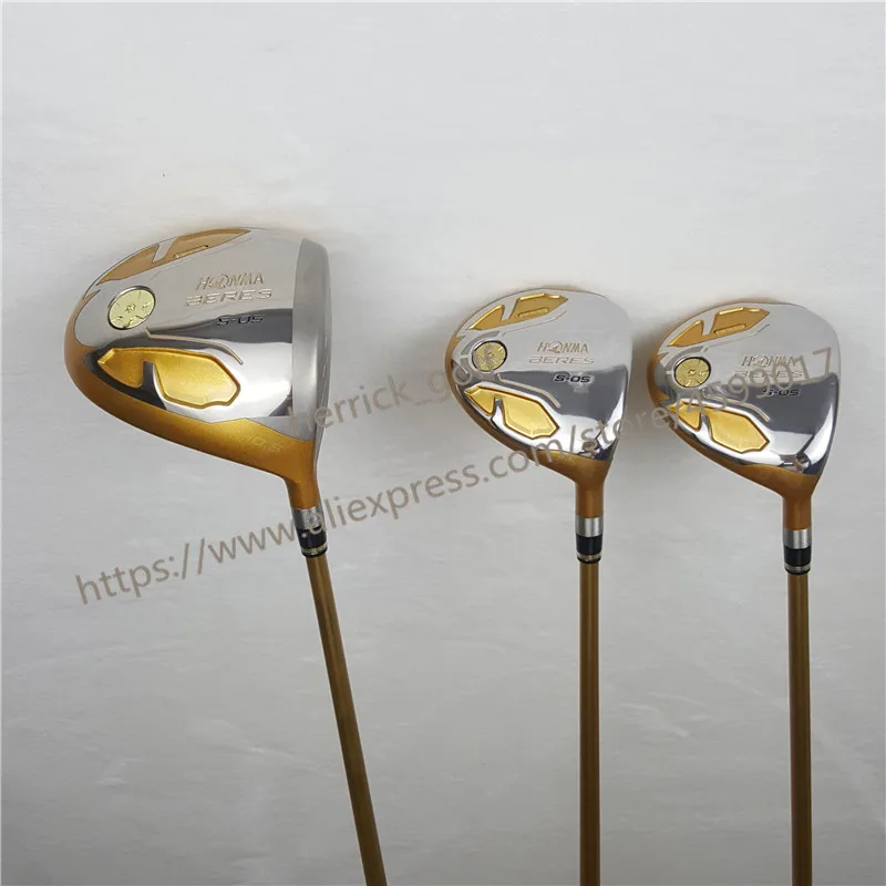 Комплект для гольф-клубов, набор OEM Honma Bere, S-05, 4 звезды, наборы гольф-клуба, водителя+ Фарватер+ Утюг для гольфа+ клюшка(14 шт.) и сумка
