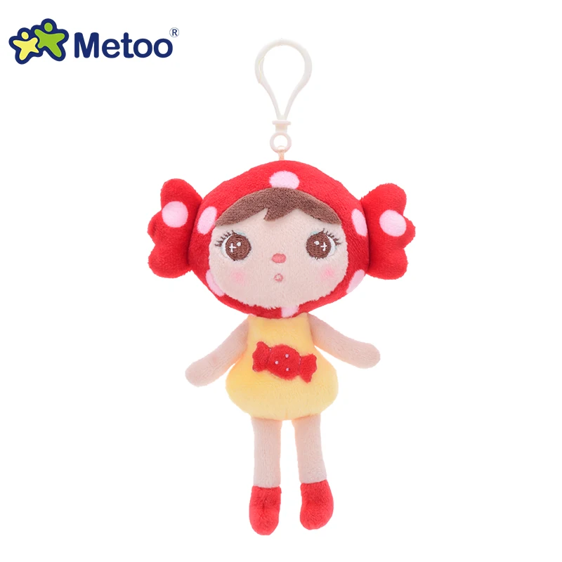 Новая кукла Metoo набивные плюшевые игрушки животные мягкие детские игрушки для детей девочек мальчиков Kawaii Мини Ангел кролик кулон брелок - Цвет: 2