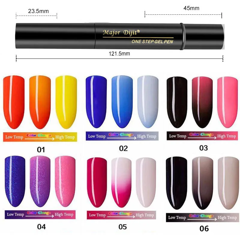

5ml Nail ONE STEP Temperature Change Color UV Gel Nail Polish Gel Manicure Hybrid Nails Glue Thermo Gel Varnishes