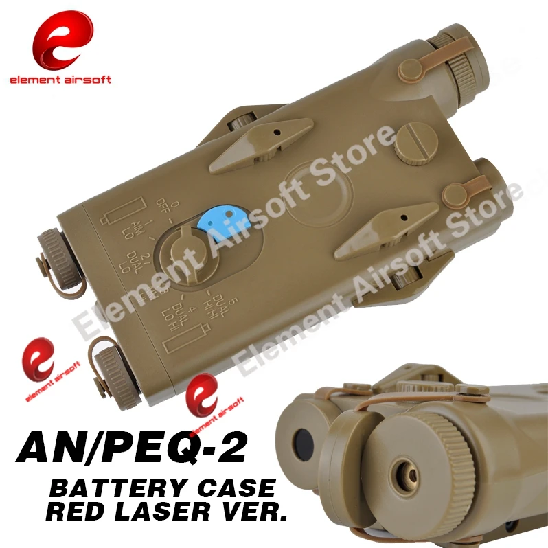 Чехол для аккумулятора Element Airsoft AN/PEQ-2 с красным лазером версия без функции PEQ box EX426