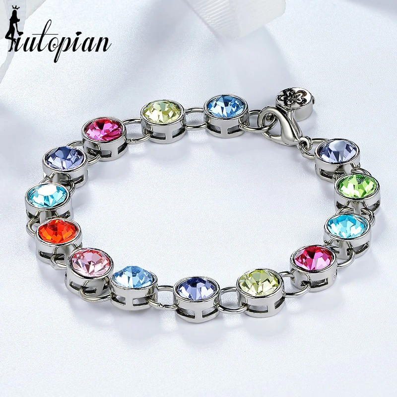 Модный браслет Iutopian для женщин с красочными Стразы по низкой цене # CJ062 | Украшения