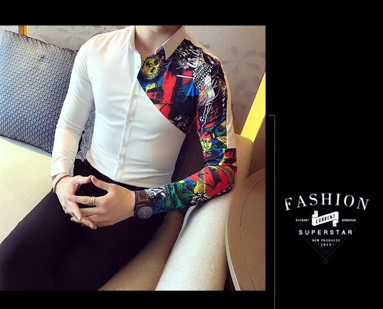Men's Shirt Long Sleeve Shirts Designer High Quality Casual Slim Fit Men Shirt Business Dress Shirts Camisa Social Masculina