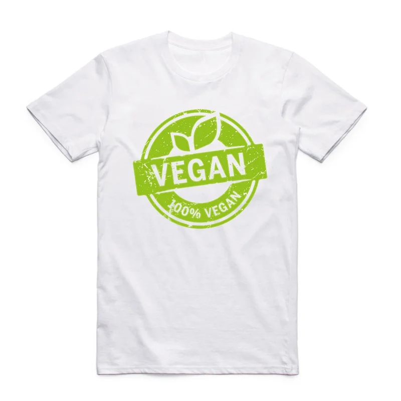 Азиатский размер Печать веганская сила Вегетарианская животное Lover заявление