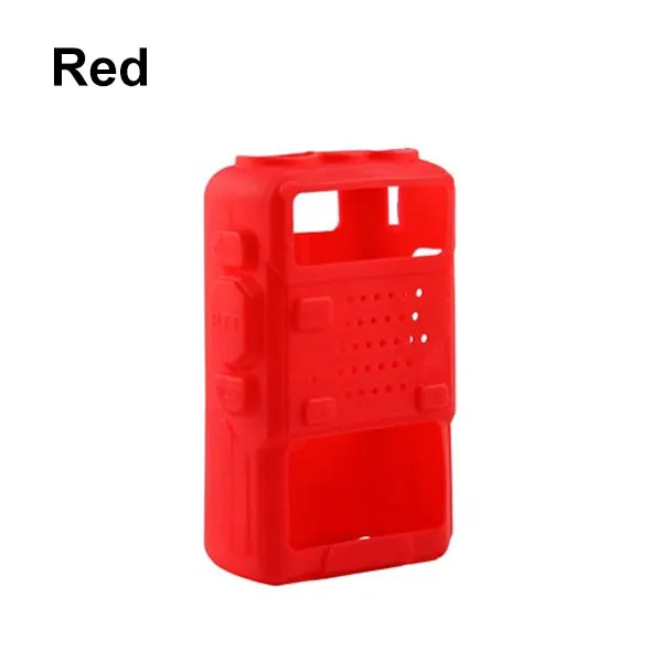 red Baofeng UV-5R резиновый чехол Walkie Talkie UV 5R Защитная крышка CB радиостанции силиконовый мешок анти-влаги пыли для UV-5RA UV-5RE - Цвет: red