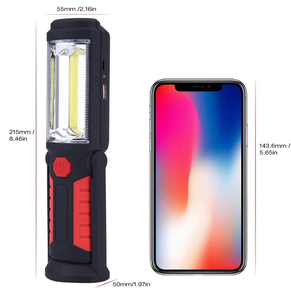 Handheld Portable emergency flashlight USB Charging Magnetic 5LEDs Outdoor Work Light Emergency Survive LED maintenance li | Освещение