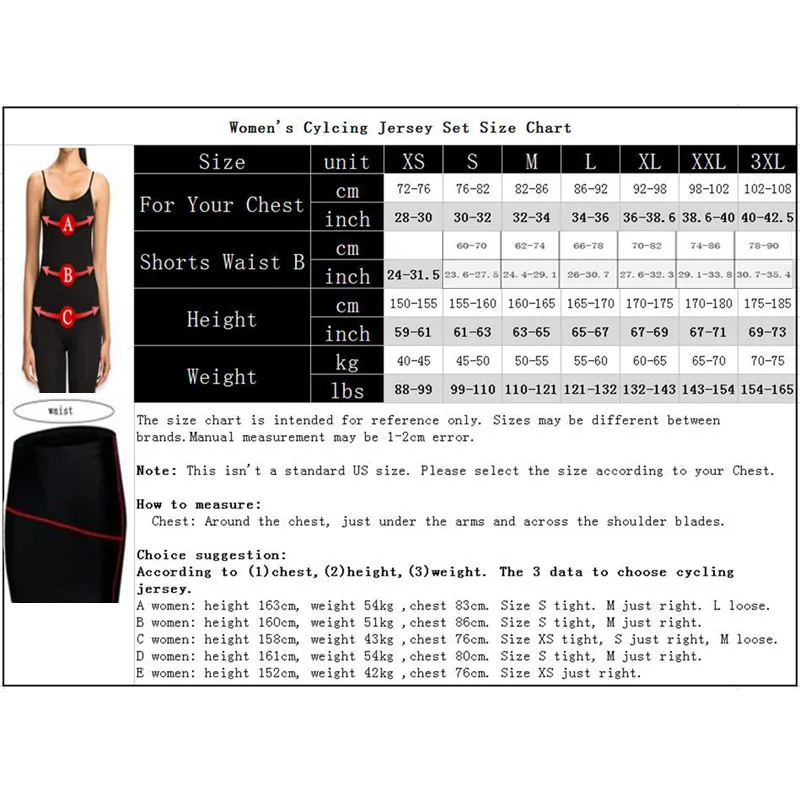 Женский комплект для велоспорта Weimostar дышащая быстросохнущая велосипедная