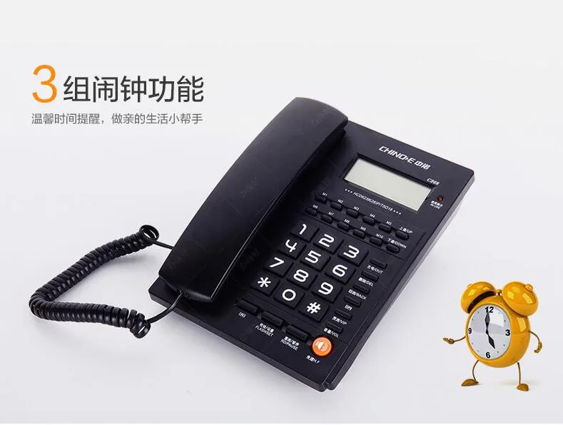 Модный ID вызова для сотового телефона, система Handsfree без батареи, двойной интерфейс, стационарный телефон для домашнего офиса, деловой телефон, Fixe