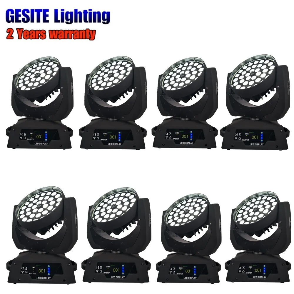 8 шт./лот dj оборудование 36x15 Вт zoom wash led rgbwa moving head light 5in1 цвет мыть heads|Эффект