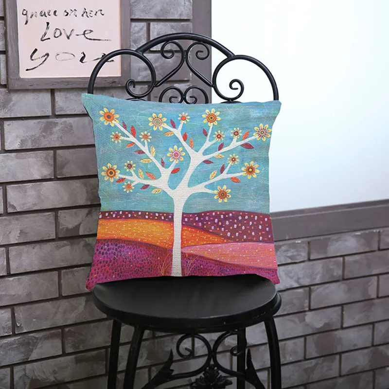 Life Tree цветные декоративные подушки украшения для дома автомобиля дивана