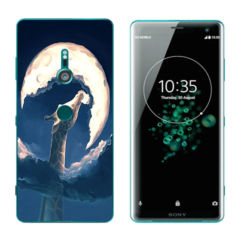 for Sony Xperia XZ3 Phone Case 6.0&quot Soft Silicone Clear Protective Back Cover XZ 3 Expression Printing TPU Shell |
