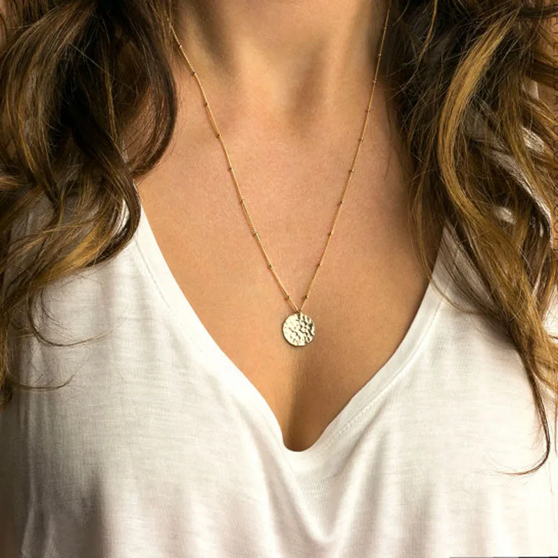 Ожерелье женское с подвеской модное Ювелирное Украшение блестками в подарок|jewelry