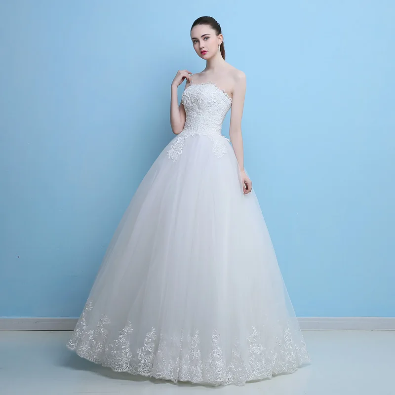 Модное Новое поступление Элегантное свадебное платье Vestido de Festa с аппликацией из