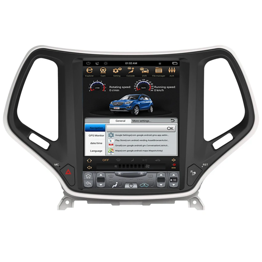 Tesla Style 10 4 &quotAndroid 8 1 для JEEP TRAILHAWK 2016 с четырехъядерным автомобильным