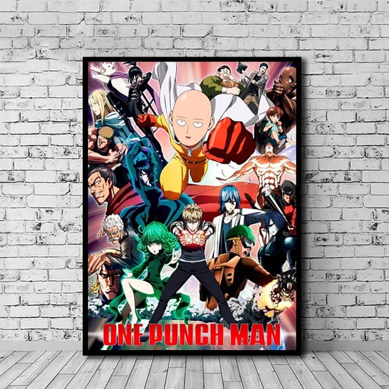 Картина на холсте для украшения дома HD принты рисование Аниме One Punch Man настенное