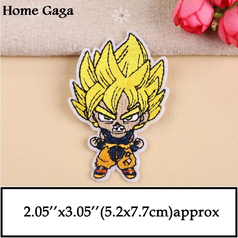 Homegaga Dragon ball Z Сон Гоку аппликация Патчи Наклейки pour diy швейная рубашка сумка одежда куртка значки железная футболка D1357 - Цвет: 8