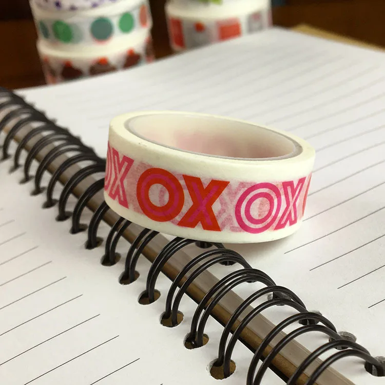 20 шт./компл. оптовая продажа лента OXOX Washi круглая вилка День Святого Валентина