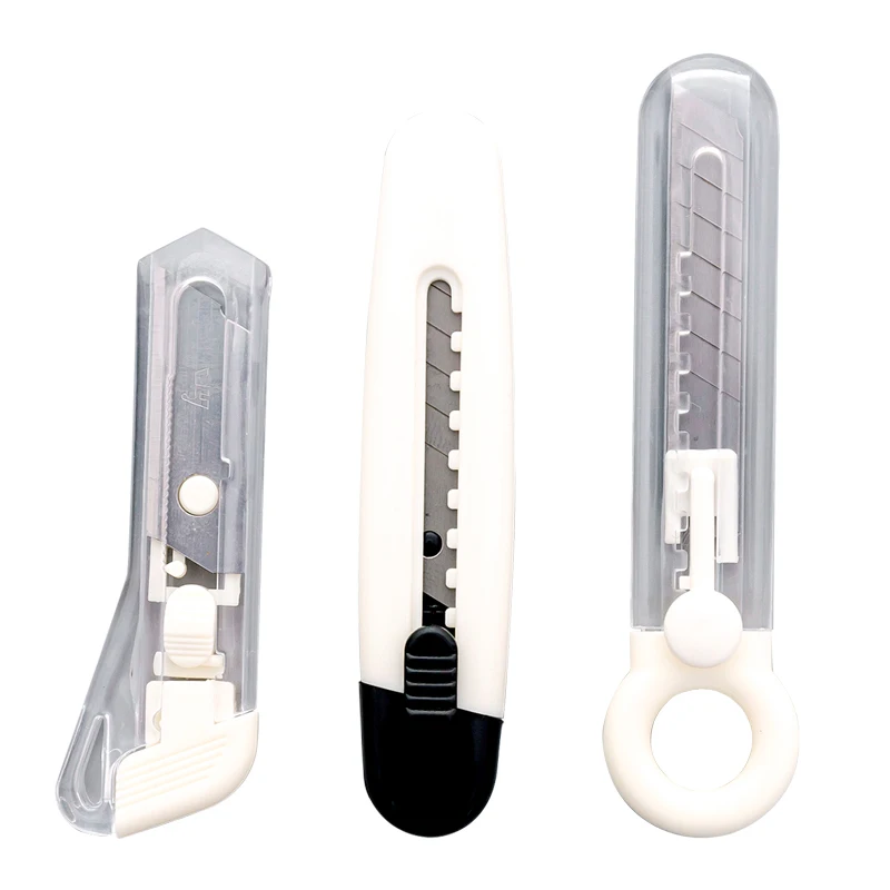 New fashion Mini portable art knife plastic handle metal blade opener shrinkable utility office school cutting supplies |