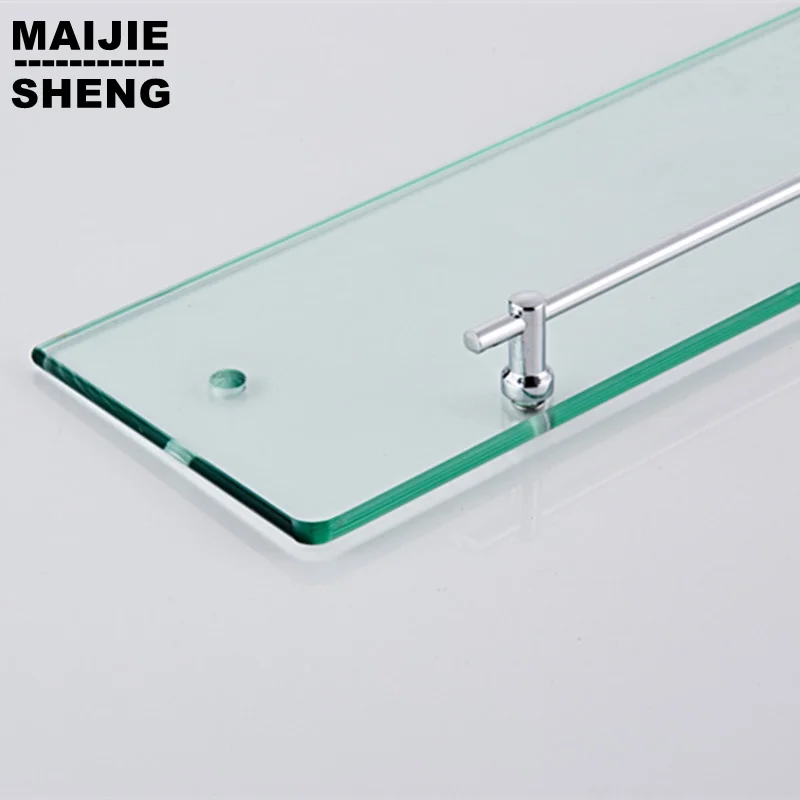 Хромированная Хрустальная стеклянная полка для ванной и душа угловая комнаты