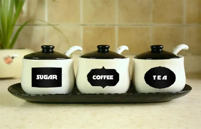 Меловая доска наклейки для рукоделия кухонная банка этикетки оптовая продажа 203