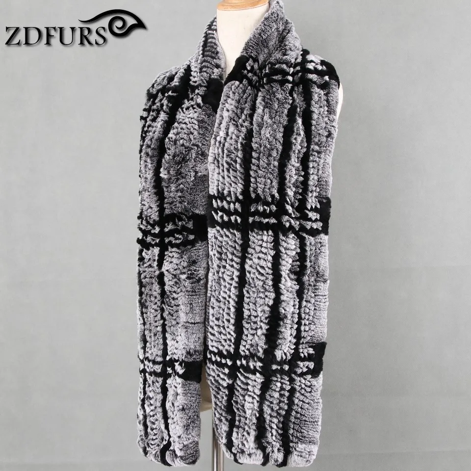 ZDFURS * 2017 новые высококачественные натуральный мех кролика Рекс Женские длинные