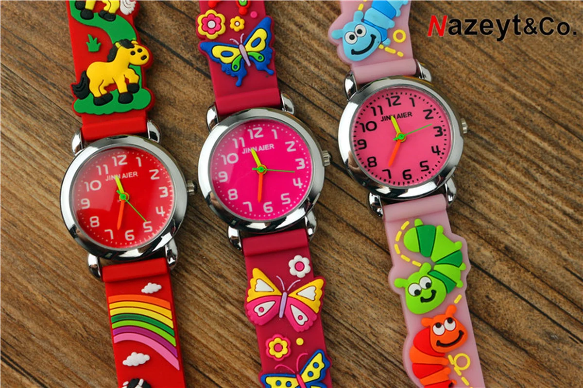 2021New children's jelly watch 3D silica gel watchband quartz simple gift for children | Наручные часы