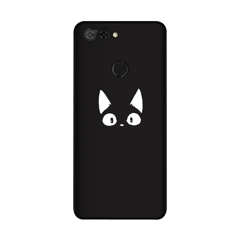 Мягкий силиконовый чехол QAQsam для zte Blade V9 5,", Чехол с рисунком, матовый чехол для телефона с изображением цветов и кошек