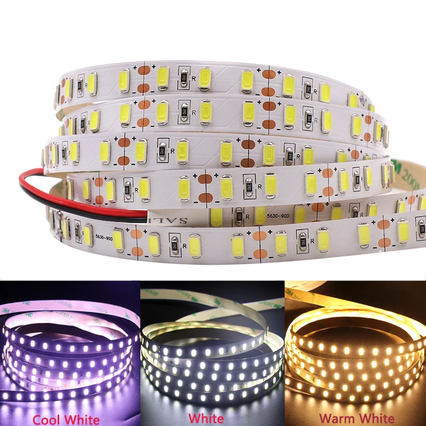 XUNATA 5 м СВЕТОДИОДНАЯ лента SMD 5730 90 светодиодов/м гибкая светодиодная свет не