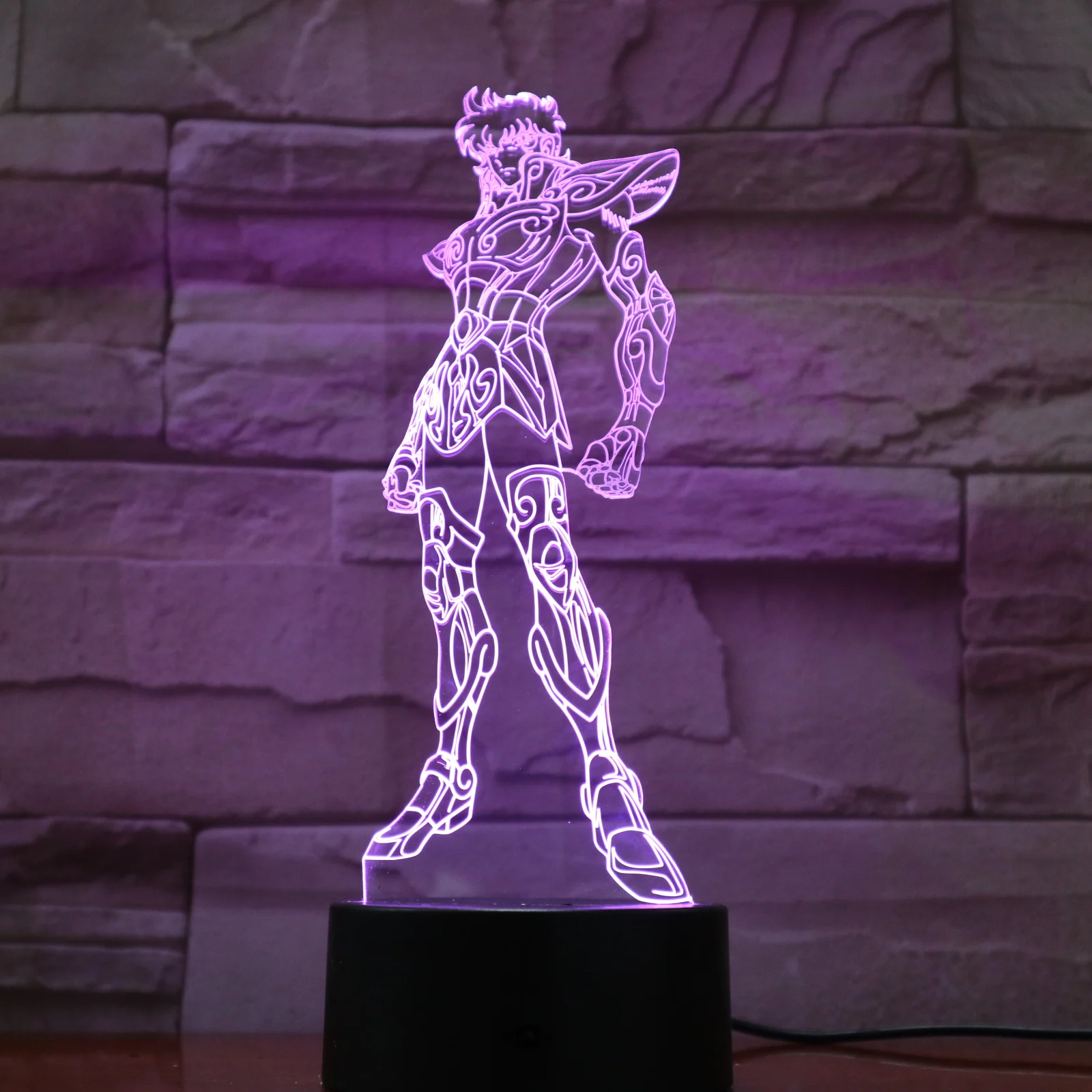 Декоративный мультяшный светильник Saint Seiya подарок для детей и мальчиков
