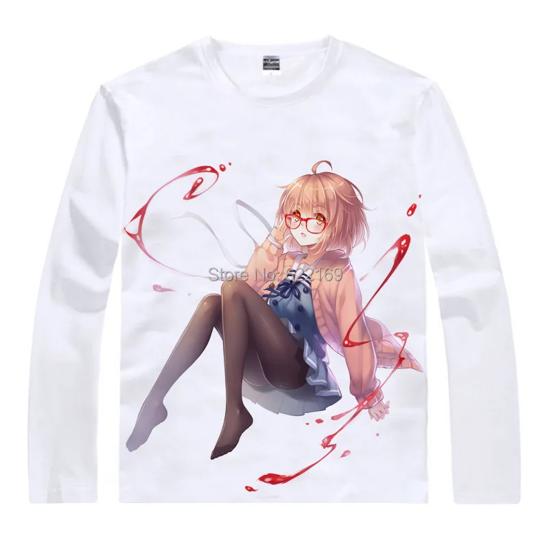 Футболка с изображением героев аниме Beyond the Border Mirai kuriama японская известная