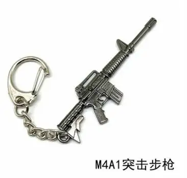 M4A1 Игра PUBG Playerunknown's Battlegrounds оружие пистолет Модель брелок мини Экшн брелок с игрушкой держатель для сувенира косплей реквизит - Цвет: M4A1