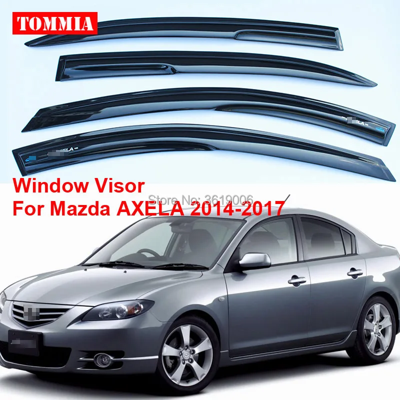 

Tommia для Mazda AXELA 2014-2017 4 шт. оконный козырек тент защита от ветра и дождя