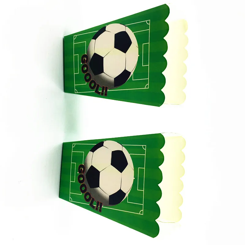 6 шт./лот новые футбольные коробки для попкорна Детские вечерние дня рождения