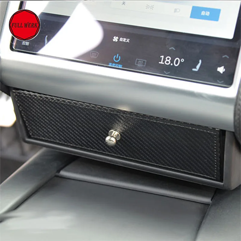 Ящик для хранения очков с центральной консолью Tesla Model X S контейнер лотка отсек из