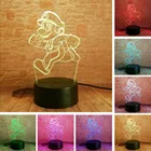 2020 мультфильм бегущий Супер Братья Марио фигурка игрушка 7 цветов изменить светодиодный USB сенсорный Ночной светильник для мальчиков домашняя спальня рождественские Вечерние