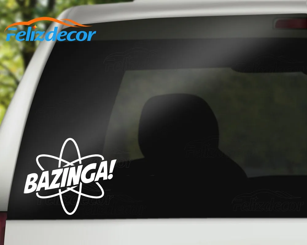 Bazinga Science Atom креативная оклейка автомобиля Декор Виниловая наклейка для автомобиля модная наклейка Съемная задняя наклейка на ветровое стекло L156