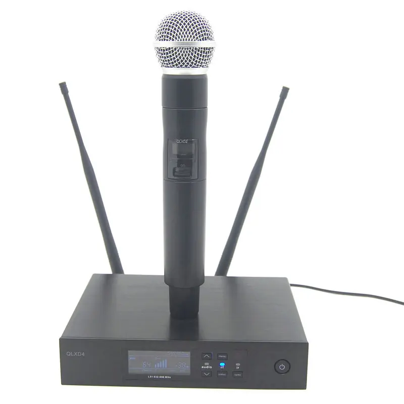 SM58-626-668MHZ UHF беспроводной микрофон QLXD4! Профессиональный одиночный ручной микрофон QLXD2 бета с металлический чехол для сцены DJ - Цвет: SM58-626-668MHZ