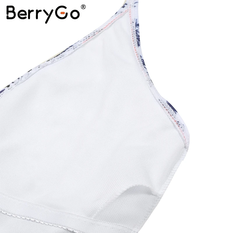 BerryGo открытая спина сексуальный купальник женский Повседневный на бретельках